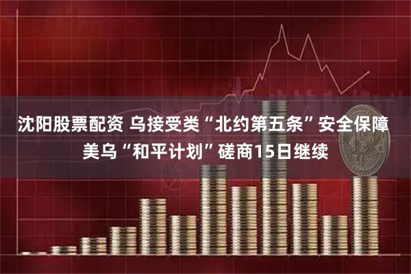 沈阳股票配资 乌接受类“北约第五条”安全保障 美乌“和平计划”磋商15日继续