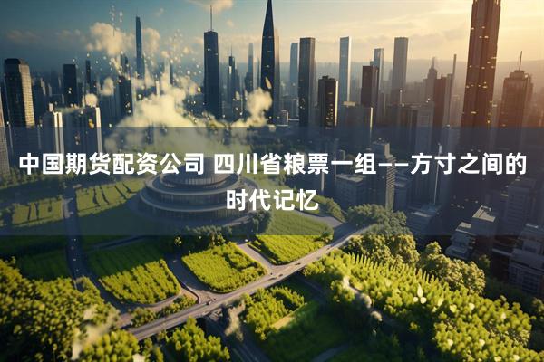 中国期货配资公司 四川省粮票一组——方寸之间的时代记忆