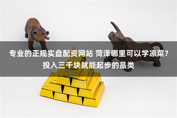 专业的正规实盘配资网站 菏泽哪里可以学凉菜？投入三千块就能起步的品类